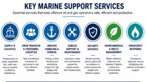 Key types of marine support services in offshore oil and gas